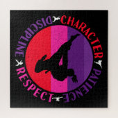 Grundwerte der Kampfkunst - Karate Puzzle (Horizontal)