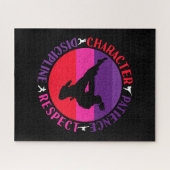 Grundwerte der Kampfkunst - Karate Puzzle (Horizontal)