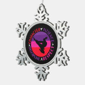 Grundwerte der Kampfkunst - Karate Schneeflocken Zinn-Ornament (Rechts)