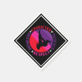 Grundwerte der Kampfkunst - Karate Serviette (Ecke)