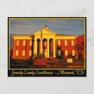 Grundy Landkreis Courthouse - Altamont, TN Postkarte