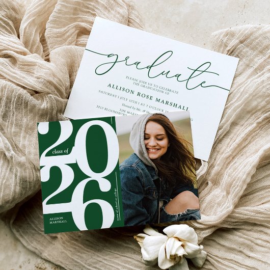 Grüne 2025-Foto-Graduationspartei - Einladung