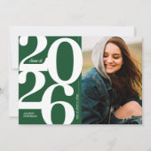 Grüne 2025-Foto-Graduationspartei - Einladung (Vorderseite)