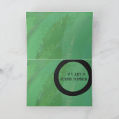 Grüne 30. Dekade Geburtstag Karte (Innenseite)