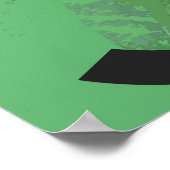 Grüne 30. Dekade Geburtstag Poster (Ecke)