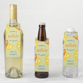 Grüne 30. Geburtstag mexikanische Adios 20er Jahre Flaschenanhänger
