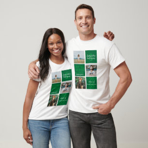 Grüne 3-Foto Fun Boxes Class Year T-Shirt