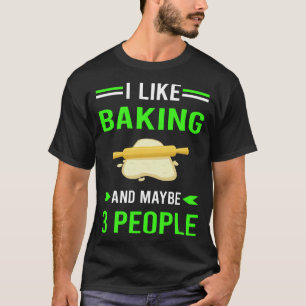 Grüne 3 Personen backen Bäcker T-Shirt