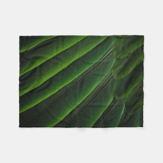 Grüne 3D-Tapete Fleecedecke (Vorderseite (Horizontal))