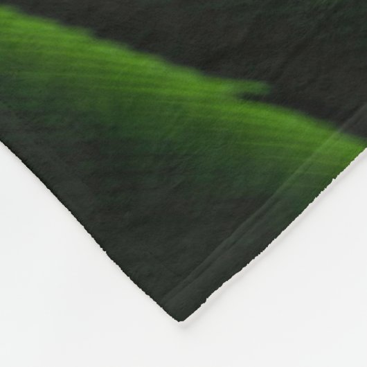 Grüne 3D-Tapete Fleecedecke (Ecke)