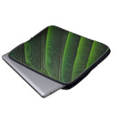 Grüne 3D-Tapete Laptopschutzhülle (Vorne Knopf)
