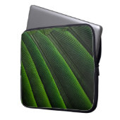 Grüne 3D-Tapete Laptopschutzhülle (Vorderseite Links)