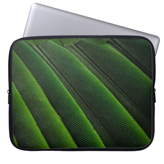 Grüne 3D-Tapete Laptopschutzhülle (Vorderseite)