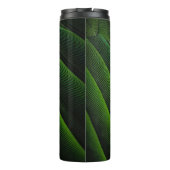 Grüne 3D-Tapete Thermosbecher (Rückseite)