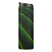 Grüne 3D-Tapete Thermosbecher (Nach rechts gedreht)