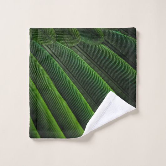 Grüne 3D-Tapete Waschlappen (Waschlappen)