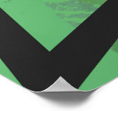 Grüne 40. Dekade Geburtstag Poster (Ecke)