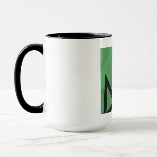 Grüne 40. Dekade Geburtstag Tasse (Links)