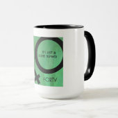 Grüne 40. Dekade Geburtstag Tasse (VorderseiteRechts)