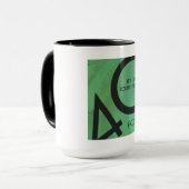 Grüne 40. Dekade Geburtstag Tasse (Vorderseite Links)