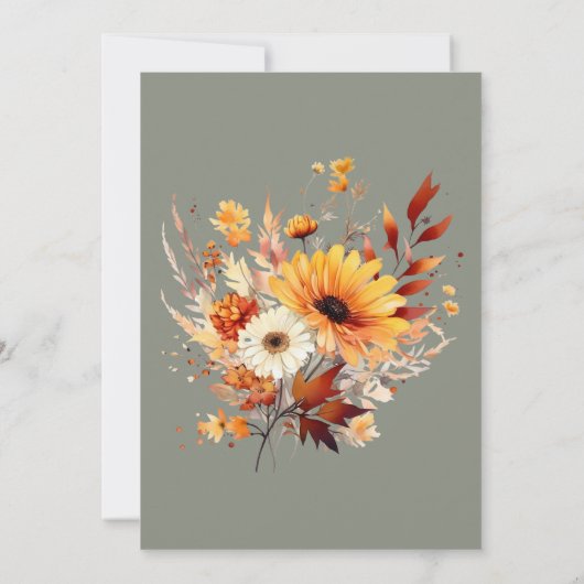 Grüne 70. Geburtstagsfeier Einladung (Rückseite)