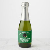 Grüne Absolventin Schaumweinetikett (Vorderseite)