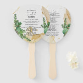 Grüne Abstrakte Aquarellgestaltung Idee Fächer (Vorne und Hinten)