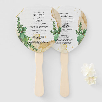 Grüne Abstrakte Aquarellgestaltung Idee Fächer