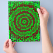 Grüne abstrakte Blumen-Massen-Scrapbook-Papier-Sei Flyer (Hand)
