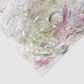 Grüne abstrakte Design-Decoupage-Tissue-Papier in Seidenpapier (Ausschnitt)