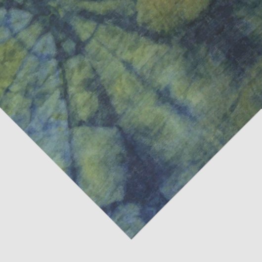 Grüne Abstrakte Gefärbte Krawatte Traditioneller M Seidenpapier (Ausschnitt)