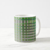 Grüne abstrakte Kunst 1003 Kaffeetasse (VorderseiteRechts)