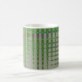 Grüne abstrakte Kunst 1003 Kaffeetasse (Mittel)