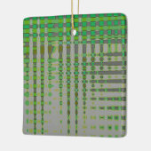 Grüne abstrakte Kunst 1003 Keramikornament (Links)