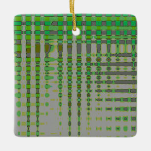 Grüne abstrakte Kunst 1003 Keramikornament
