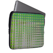 Grüne abstrakte Kunst 1003 Laptopschutzhülle (Vorne Rechts)