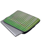 Grüne abstrakte Kunst 1003 Laptopschutzhülle (Vorne Knopf)