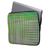 Grüne abstrakte Kunst 1003 Laptopschutzhülle (Vorderseite Links)
