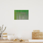 Grüne abstrakte Kunst 1003 Poster (Küche)