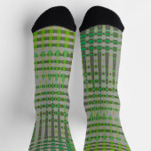 Grüne abstrakte Kunst 1003 Socken (Oben)