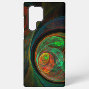 Grüne abstrakte Kunst der Wiedergeburt Samsung Galaxy Hülle