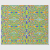 grüne abstrakte Kunst - Italienisch Geschenkpapier (Flach)