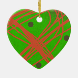 grüne abstrakte Kunst Keramik Ornament