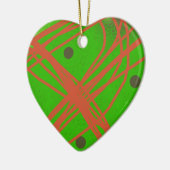grüne abstrakte Kunst Keramik Ornament (Links)