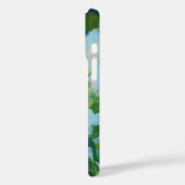 Grüne abstrakte Kunst Monogramm benutzerdefinierte Case-Mate iPhone Hülle (Rückseite / Links)