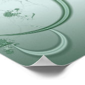 Grüne Abstrakte Kunst Poster (Ecke)