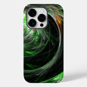 Grüne abstrakte Kunst rund um die Welt Case-Mate iPhone 14 Pro Hülle