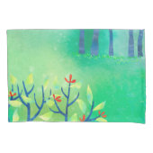 Grüne Abstrakte Landschaft Kissenbezug (Vorderseite)