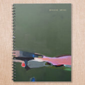 Grüne Abstrakte Malerei Notizblock