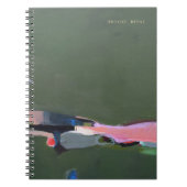 Grüne Abstrakte Malerei Notizblock (Vorderseite)